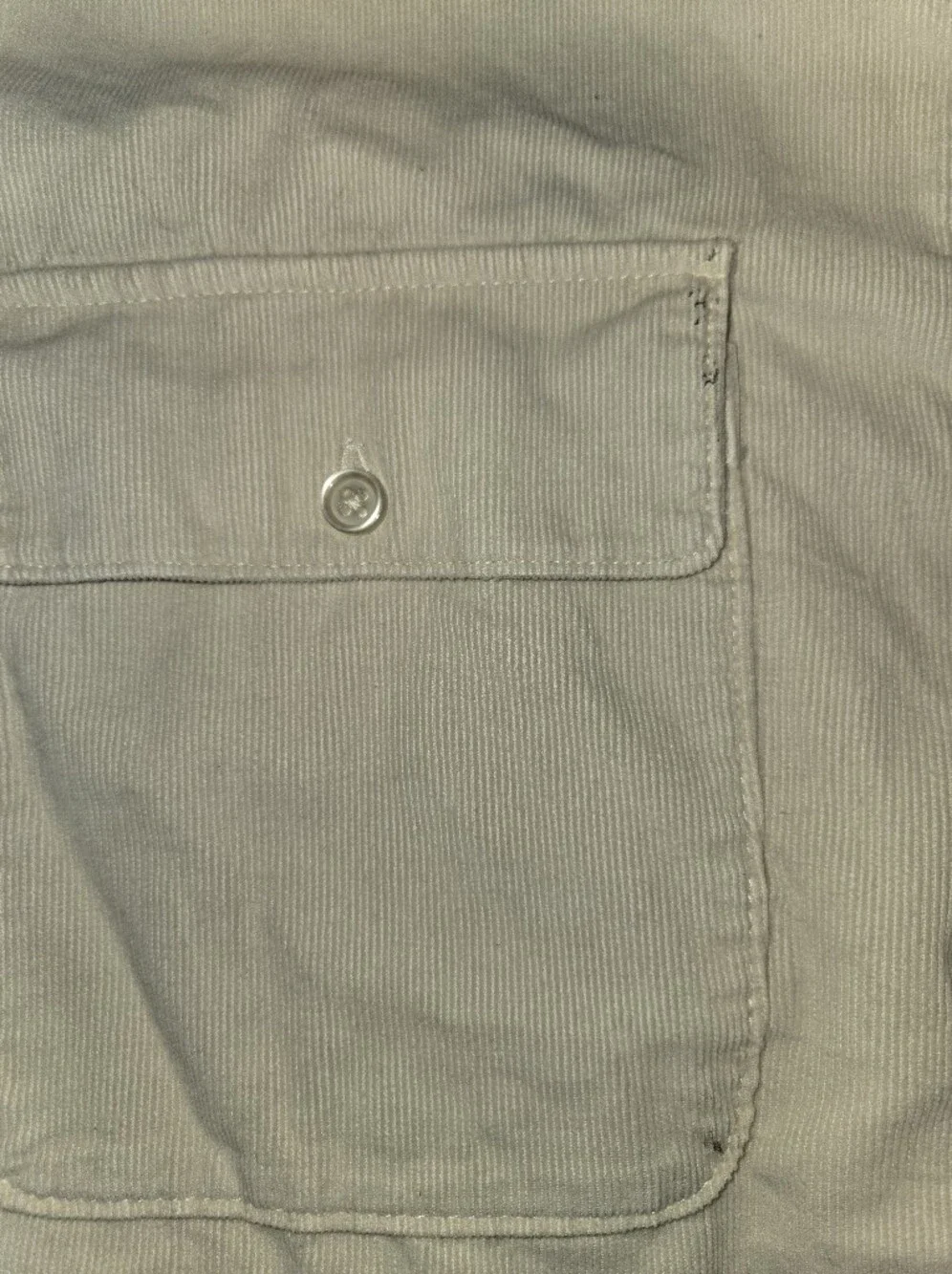 Birdwell Beach Britches Cali Light Beige Button-Front Shirt Jacket 100% Cotton